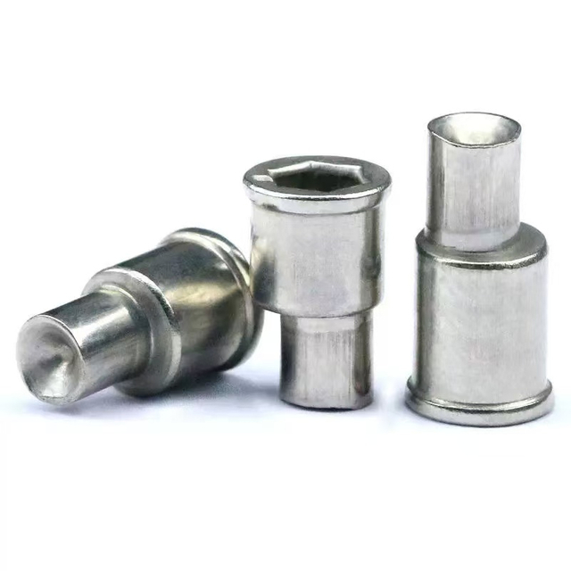 Eccentric rivets for doors and windows