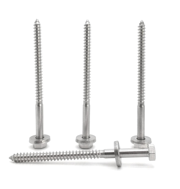 Stainless Steel Hex Wood Screw，DIN571